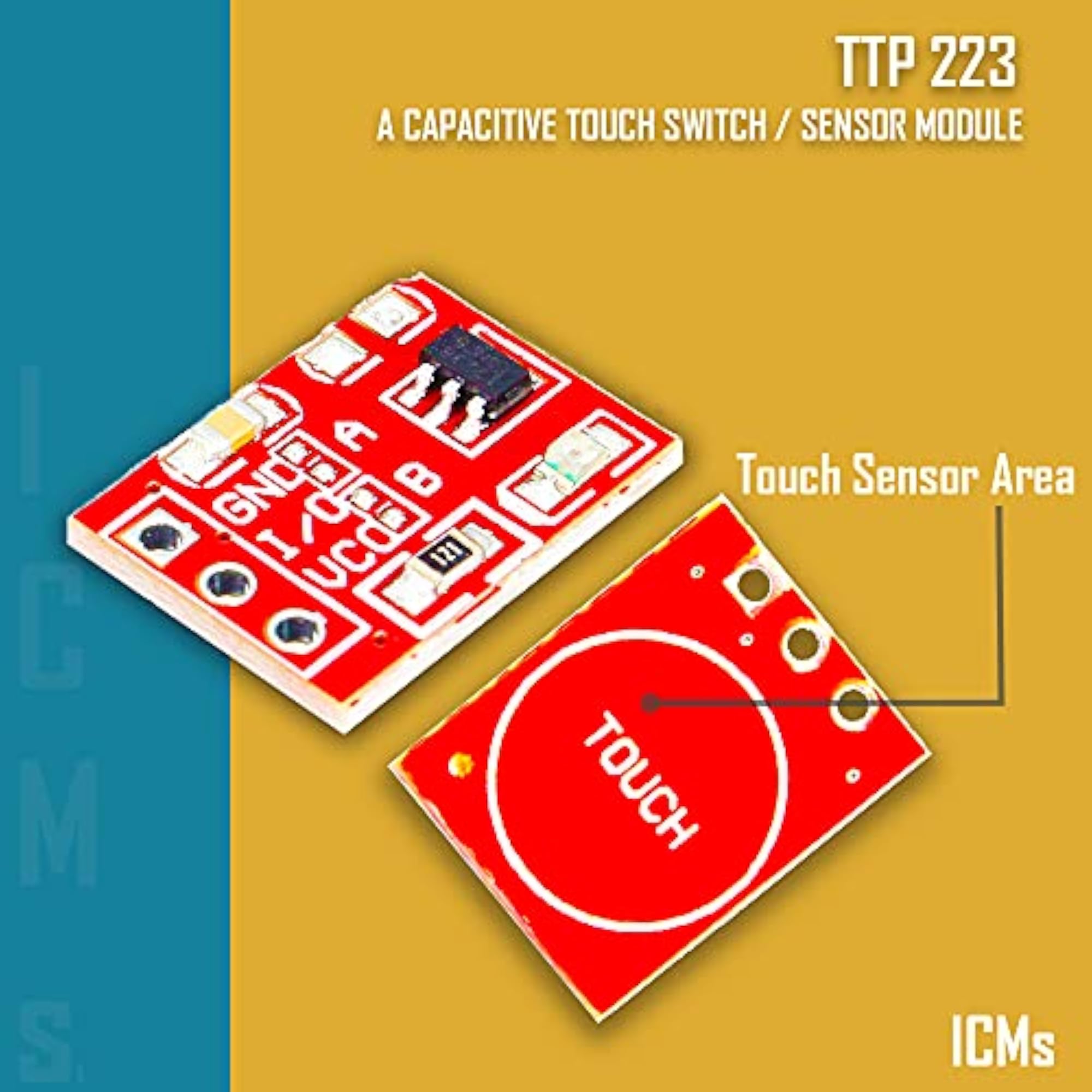 TTP223 Capacitive Touch Sensor for Portable Electronics